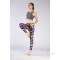 Women's Polyester Spandex Elastic Printed Leggings